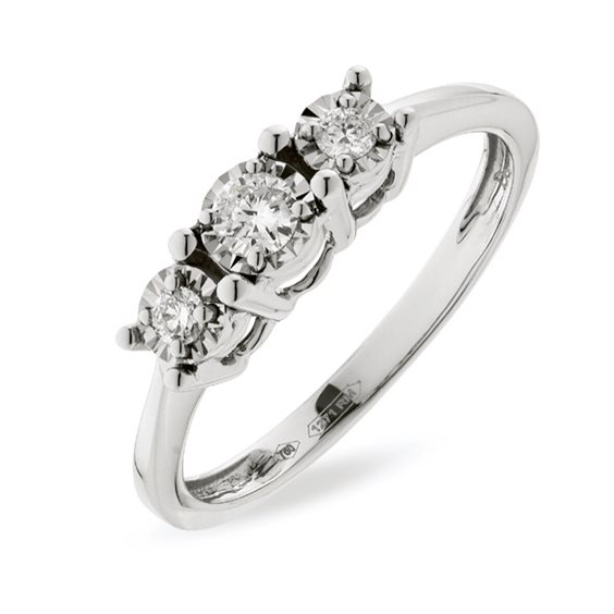 Anillo Donna Oro Mujer PETALI in Oro blanco Diamante DFAF8939.036_12 - DFAF8939.036_12